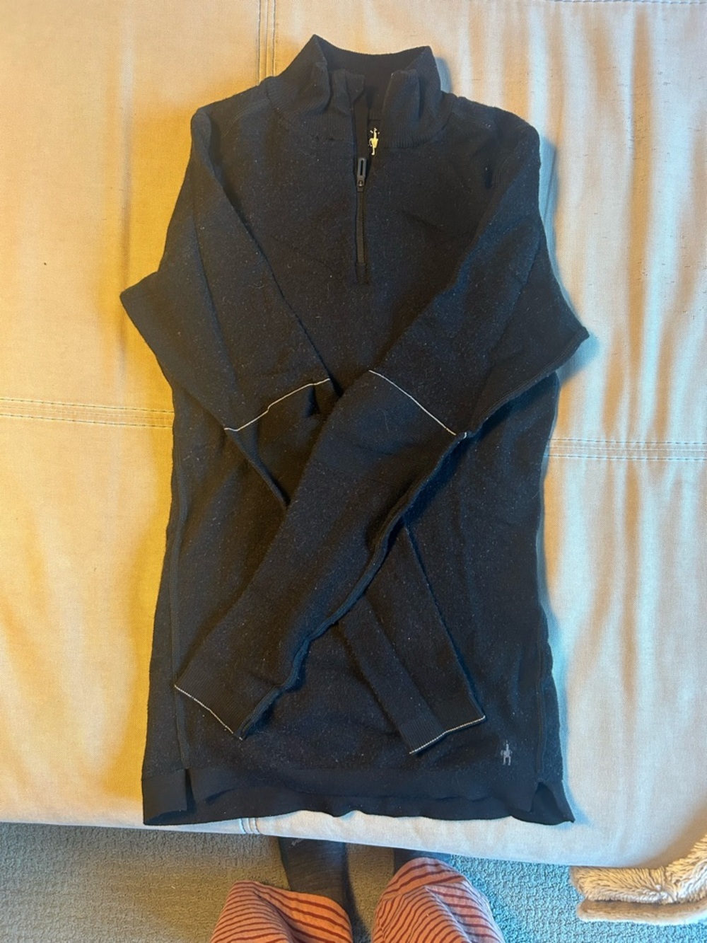 Smartwool Black Half-Zip Intraknit 250 Pullover